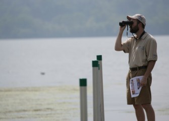 Honeywell Institute for Ecosystems Education Teacher Observes Birds at Onondaga Lake