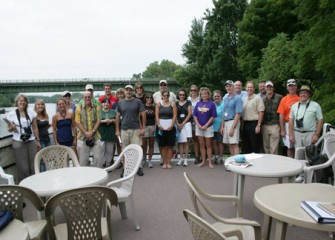 Honeywell Institute for Ecosystems Education Teachers and Guest Speakers go on a Tour of Onondaga Lake on the Mid-Lakes Navigation's Flagship Emita II.