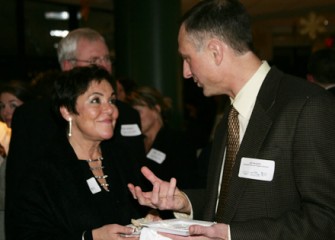 John McAuliffe Talks with Audubon Board Member Patricia Callahan