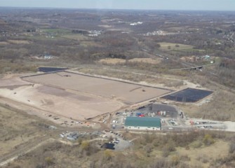 Consolidation area and the on-site water treatment plant