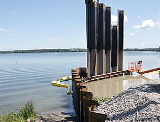 When Complete, the Second Phase of the Barrier Wall Will Span 1,650 Feet