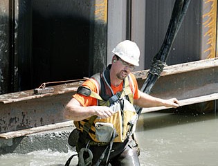 Worker Completes Progress Check