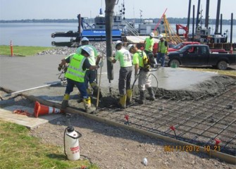 Upgrades to the lakeshore access road to support activities.