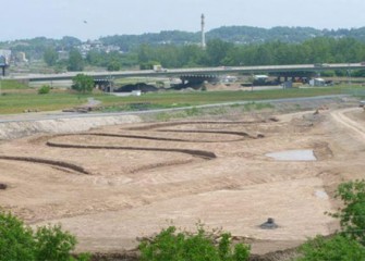 Geddes Brook begins to take its new shape