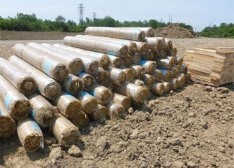 Rolls of biodegradable textile for erosion control arrive