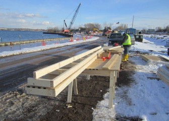 Lakeshore construction activities continue.