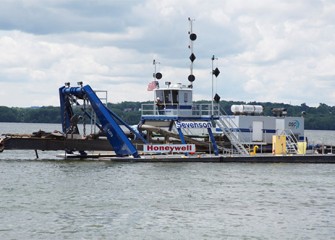 The largest of the three Onondaga Lake dredges.