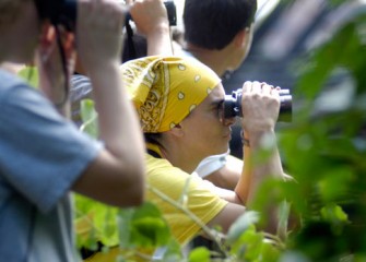 Students at the Honeywell Summer Science Week Observe Birds in the Onondaga Lake Important Bird Area