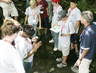 Students Learn About Geology at Heiberg Memorial Forest