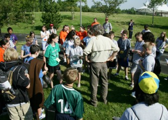 Students Get Ready for a Walk Along Onondaga Creek