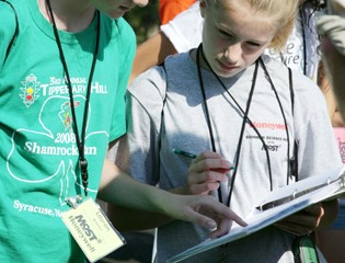 Young Scientists Compare Notes