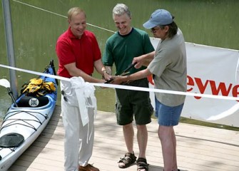 Canoe Launch Ribbon Cutting