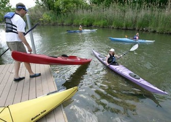 Recreational Kayaking on Nine Mile Creek