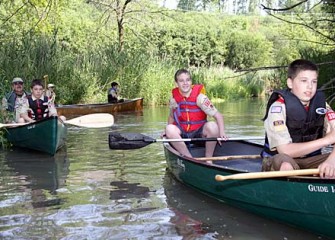 Boy Scout Troop 333 on Nine Mile Creek