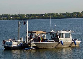 Dive Boad and Sampling Vessels