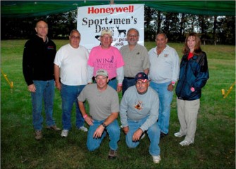 Honeywell Syracuse Program Director John McAuliffe with the Onondaga County Federation of Sportsmen's Clubs' Event Committee