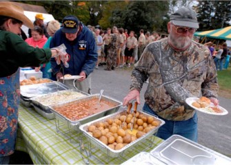 Honeywell Sportsmen's Days Volunteers Enjoy a Dinner on Saturday Evening