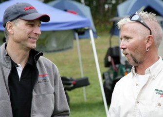 Representatives from Honeywell and Onondaga County Parks Discuss the day's Activities