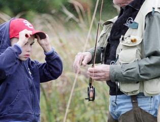 A Fisherman-in-Training Gets a Lesson from a Pro