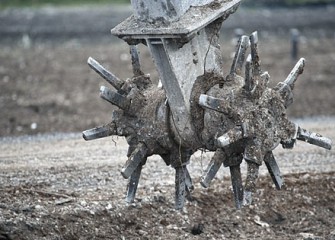 Nutrients are Mixed with Soil Prior to the Planting of the Shrub Willows