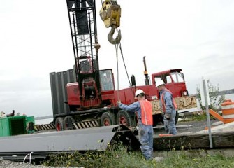 Barrier Wall Installation