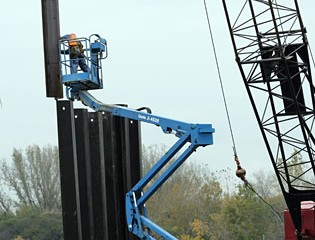 Barrier Wall Installation