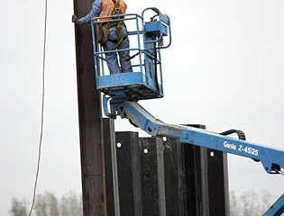 Barrier Wall Installation