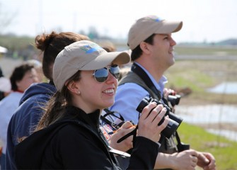 Participants observe more than 20 species of birds.