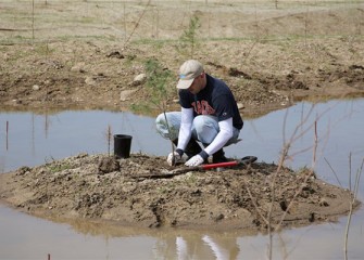 Onondaga Lake Conservation Corps volunteers become environmental stewards, planting native grasses, shrubs and trees.