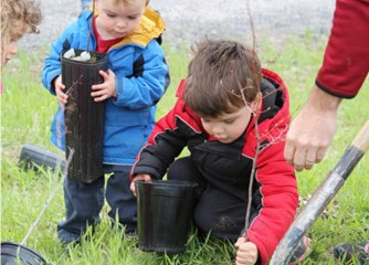 New plantings enhance habitat now and for future generations.