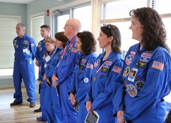 Central New York Honeywell Educators @ Space Academy alumni joined the celebration held at the Onondaga Lake Visitors Center.