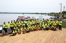 Summer Science Week students at the completion of their weeklong exploration of the Onondaga Lake watershed.