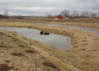 Portions of Nine Mile Creek were seeded and planted fall 2012.