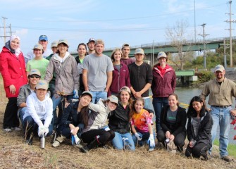 SUNY-ESF student volunteers and environmental stewards now part of the Onondaga Lake Conservation Corps.