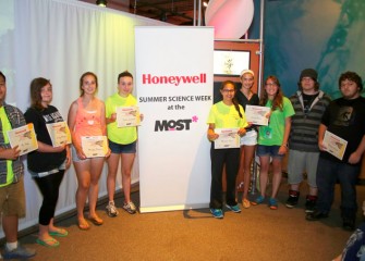 Students received certificates recognizing completion of Honeywell Summer Science Week at the MOST.  Students also became “MOST Associates,” entitling them to museum admission for one year.