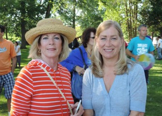 A number of local officials came to support the event hosted by Believe in Syracuse, including Judy Tassone and Town of Salina First Ward Councilor Colleen Gunnip (right), whose district borders Onondaga Lake.