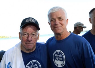 Cornelius (Neil) B. Murphy, Jr. (left), Former President of SUNY-ESF, said, “Onondaga Lake is in incredible shape.  The water quality is safe for swimming and we have a diverse fishery.  It’s an extraordinary asset and we have to celebrate it.”