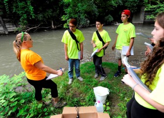 Honeywell Summer Science Week at the MOST involves students in exploration and data collection, making science interactive and fun.  Students examine the Onondaga Lake watershed from its headwaters to the lake, including various points along Onondaga Creek.