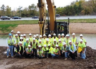 On October 15, the Nine Mile Creek construction team marks completion of the Nine Mile Creek cleanup and restoration.