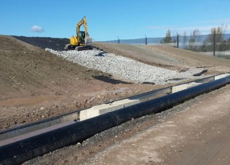 Channels filled with rock along the slopes will also help manage rainwater runoff, preventing erosion.