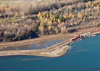 A second wetland along the western shoreline of Onondaga Lake is created.