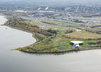 Approximately 70,000 native plants are being planted in 30 acres along the Western Shoreline to improve habitat. The county’s Lakeview Amphitheater (right) was completed in August.