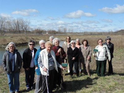 Members of the Garden Center Association of Central New York at the tree planting event.