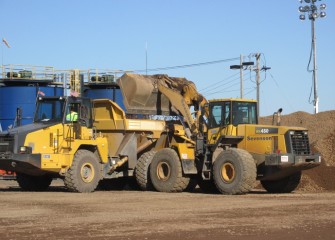 Capping material is regularly moved where it is needed. More than 2.8 million cubic yards of cap material will be placed in Onondaga Lake.