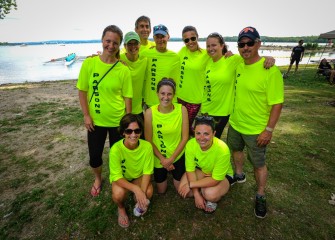 One of 16 corporate sponsored teams competing on Saturday was Parsons, part of the Onondaga Lake Cleanup Team.