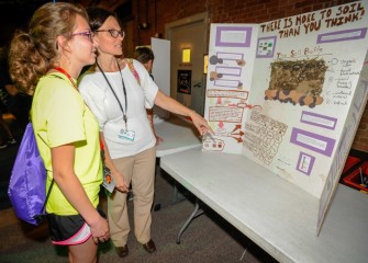 This poster shows how soil itself is a complex substance and ecosystem.