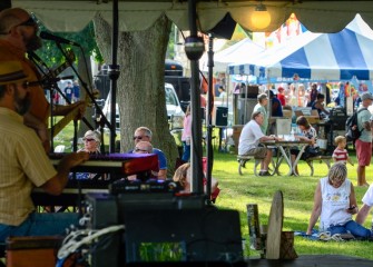 Great music was enjoyed by attendees along the shoreline throughout the day.