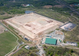 The 50-acre covered consolidation area is built on a 163-acre former industrial site owned by Honeywell.