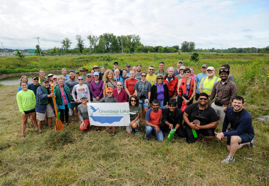 Forty-one Central New Yorkers participated in a Nine Mile Creek paddle.