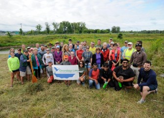 Forty-one community members participated in a paddle discovering a restored Nine Mile Creek on Saturday, August 19.